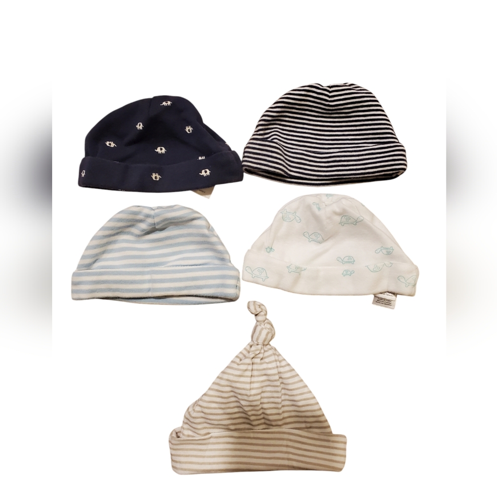 Baby Beanie Hat Set - Stripes and Patterns
